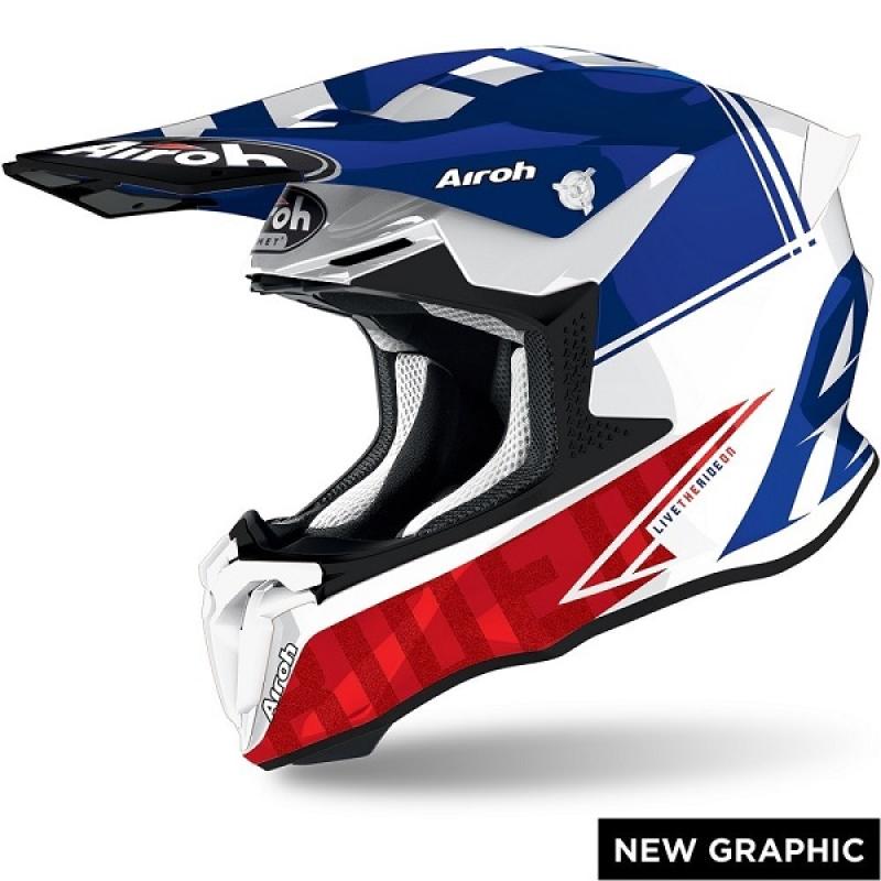 Casco AIROH TWIST TECH - BLUE GLOSS, TW2T18
