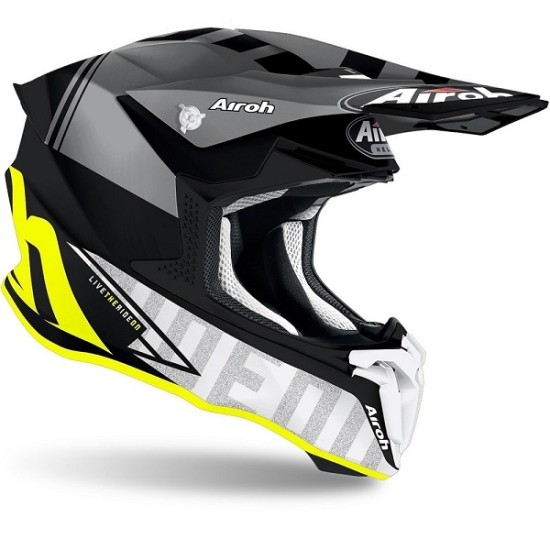 Casco AIROH TWIST TECH - YELLOW MATT