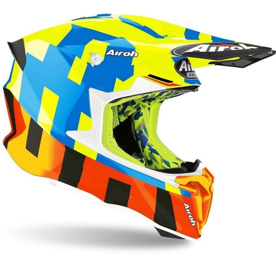 Casco AIROH TWIST TECH - YELLOW GLOSS FRAME