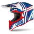 Casco AIROH WRAAP (Rosso-Azzurro)