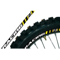 Kit Adesivi Cerchi Blackbird (Giallo)