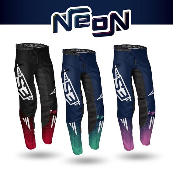 Completo Maglia e Pantalone S3 NEON (Nero-Rosso)