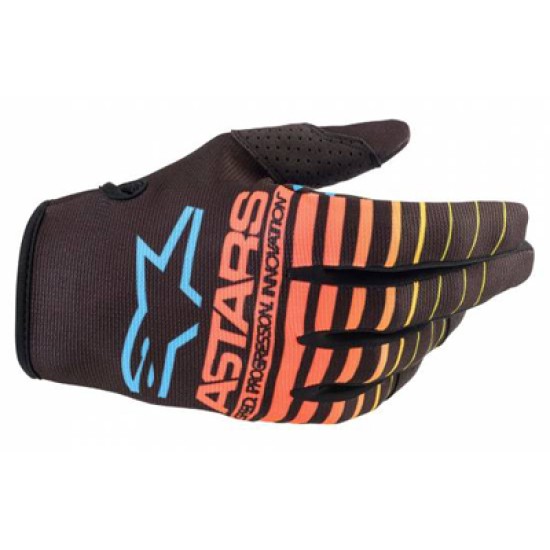 Guanti ALPINESTARS BAMBINO Radar (NERI E ARANCIONE FLUO)