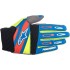 Guanti ALPINESTARS TECHSTAR (AZZURRO-FLUO-ROSSO)