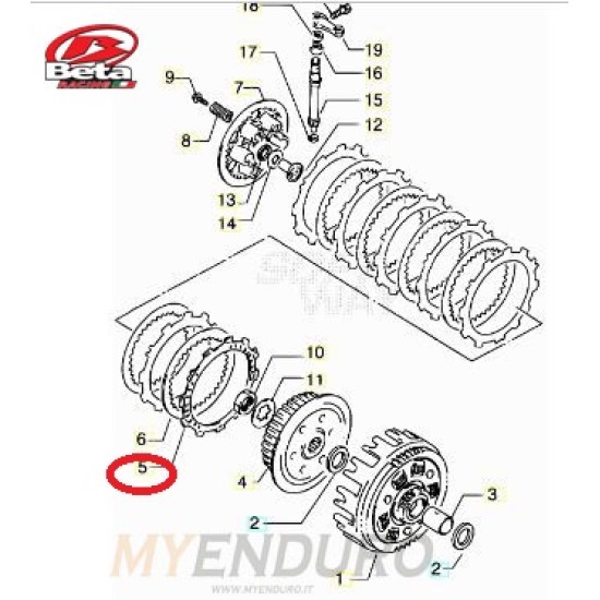 Disco Frizione Sugherite BETA ALP/MOTARD/CRUISER 