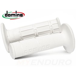 Manopole Domino CROSS/ENDURO BIANCO