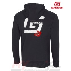 Felpa GAS GAS con Cappuccio (Nero)