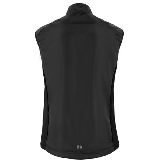 Gilet Antivento HEBO NERO-ROSSO