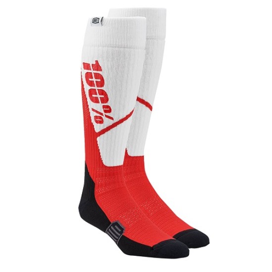 Calze 100% TORQUE (Bianco-Rosso)