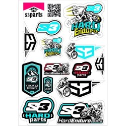 Adesivi S3 HARD ENDURO in foglio A5