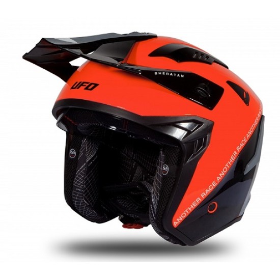 Casco UFO (Nero-Rosso-Grigio)