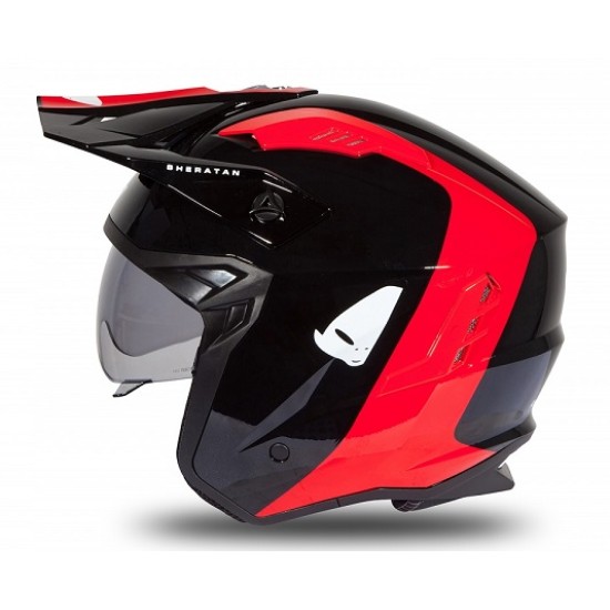 Casco UFO (Nero-Rosso)