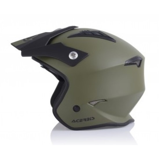 Casco ACERBIS JET ARIA (Verde Militare)