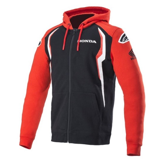 Felpa con Zip e Cappuccio HONDA ALPINESTARS