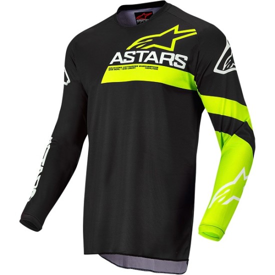 Maglia ALPINESTARS FLUID CHASER 2022 (Nero-Giallo fluo)