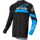 Maglia ALPINESTARS FLUID CHASER  (Nero-Blu neon)