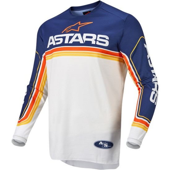 Maglia ALPINESTARS FLUID SPEED 2022 (Blu-White-orange)