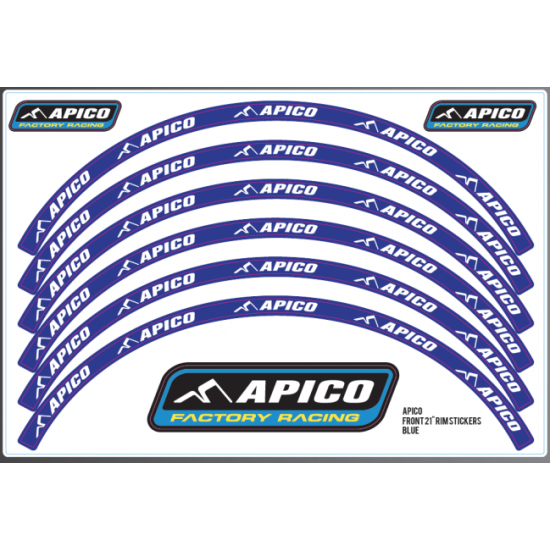 Kit Adesivi Cerchi APICO (Blu)