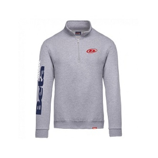 Felpa con zip 1/4 BETA Trueba (GRIGIA)