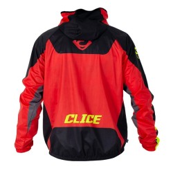 Giacca Antivento/Impermeabile CLICE  (Black-Red)