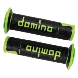 Manopole DOMINO RACING Forate (NERO & VERDE) A450