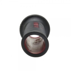 Manopole DOMINO RACING Forate (Nero/Rosso)
