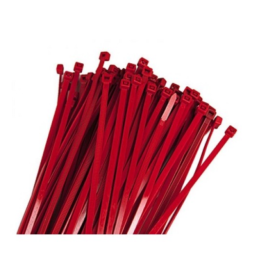 Fascette RossoFluo 300MMX4.8  (20pz)