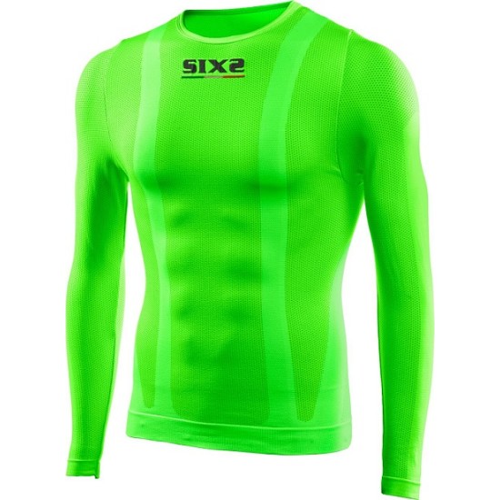 Maglia SIX2 TS2C VERDE FLUO con Paraschiena